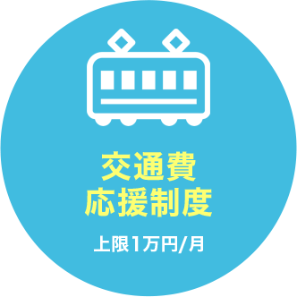 交通費応援制度　上限１万円/月