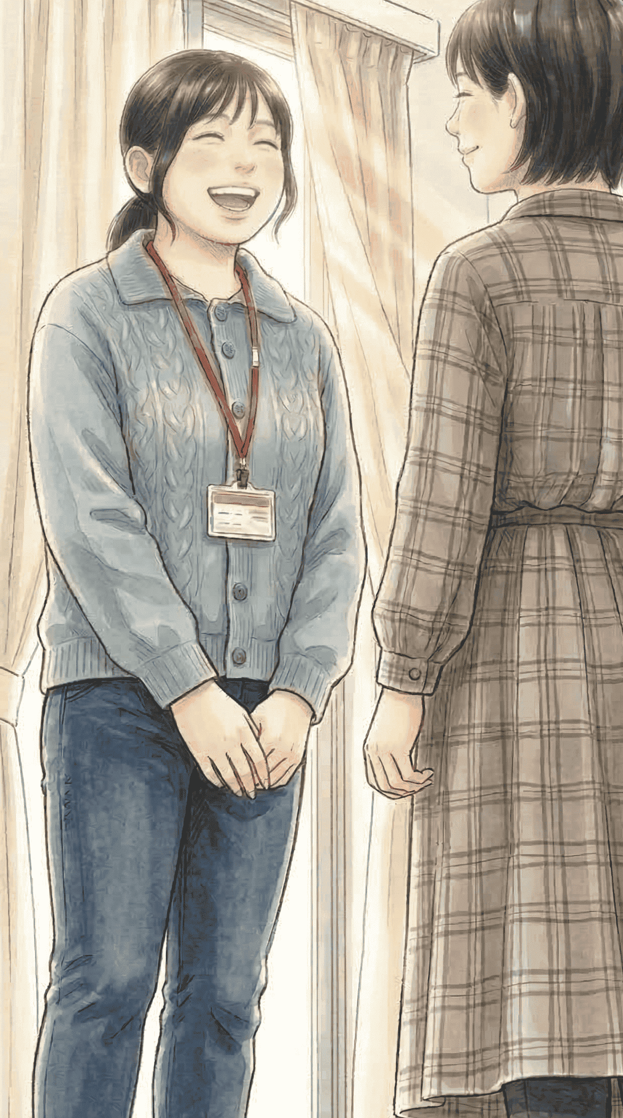 明るい訓練室の様子